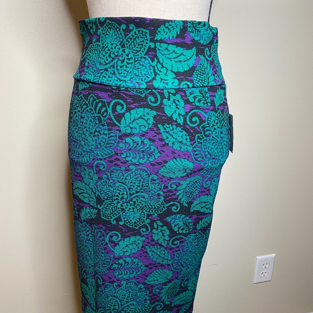 Lula Roe Cassie Floral Pencil Skirt S